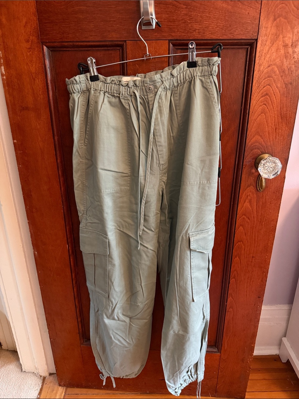 Abercrombie & Fitch Light Olive Cargo Joggers